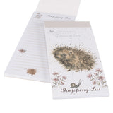 Wrendale Magnetic Shopping List Hedgehog